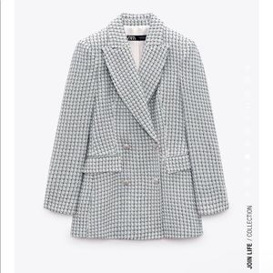 TEXTURED DOUBLE BREASTED BLAZER